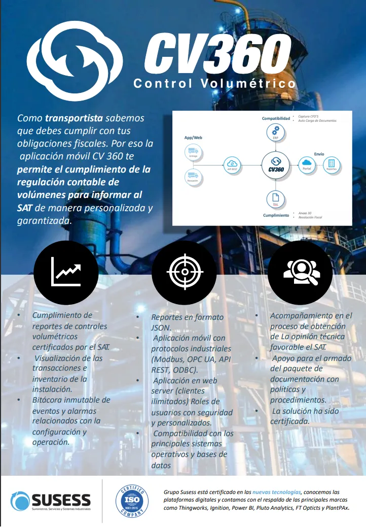 Ficha informativa de CV360 Transportistas